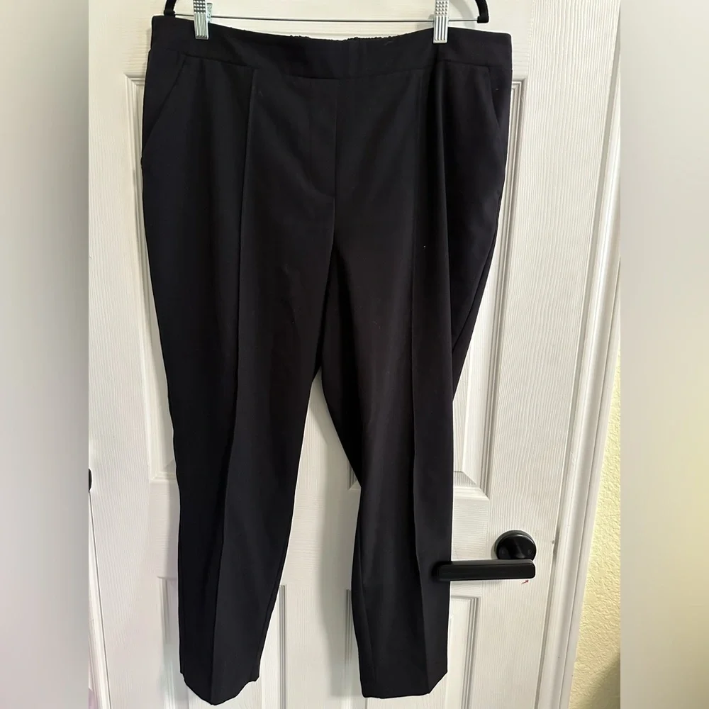 Nine West Elegant Black Women's Relaxed Crop Pant XL